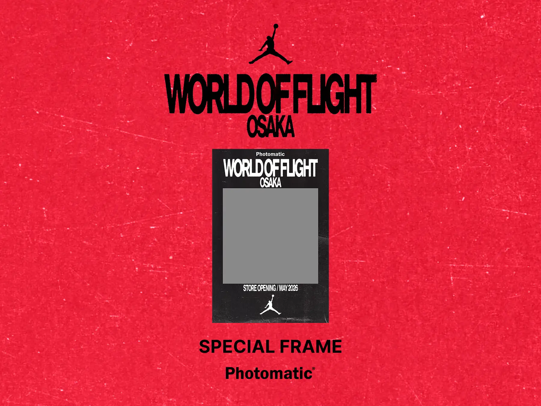 ジョーダンストア「World of Flight Osaka」の誕生を祝し、セルフ